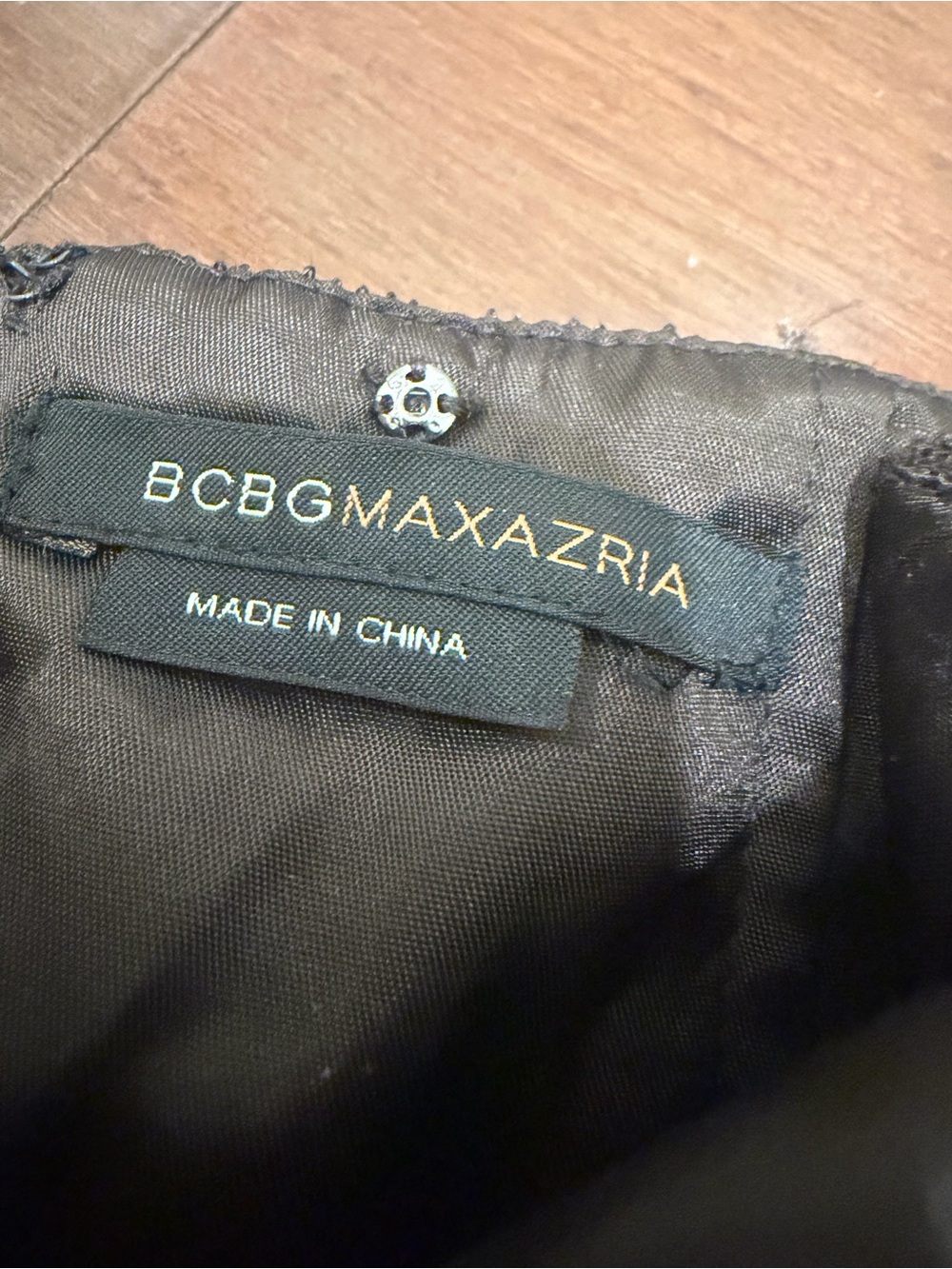 BCBGMaxAzria Black Strapless Tiered Ruffle Cocktail Dress with Satin Waist Tie - Picture 3 of 9